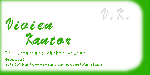 vivien kantor business card